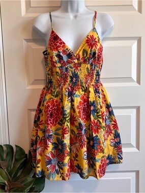 3/$25 XHILARATION Mini Sundress Smocked Size Medium